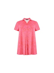 Live Unlimited Pink Relaxed Curve Floral Jersey Shirt - Image 4 of 5