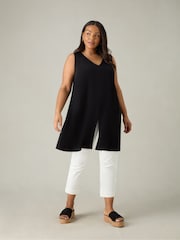 Live Unlimited Black Curve Split Front Tunic - Image 2 of 3