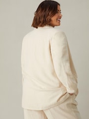 Live Unlimited Natural Curve Linen Mix Blazer - Image 5 of 6