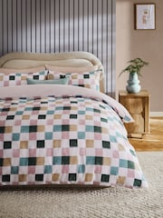 Brushed 100% Cotton Reversibile Duvet Cover and Pillowcase Set - Изображение 1 из 4
