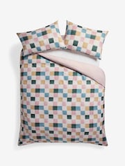 Brushed 100% Cotton Reversibile Duvet Cover and Pillowcase Set - Изображение 4 из 4