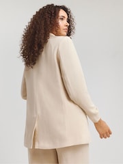 Simply Be Natural Linen Relaxed Suit Jackets - Image 2 of 4