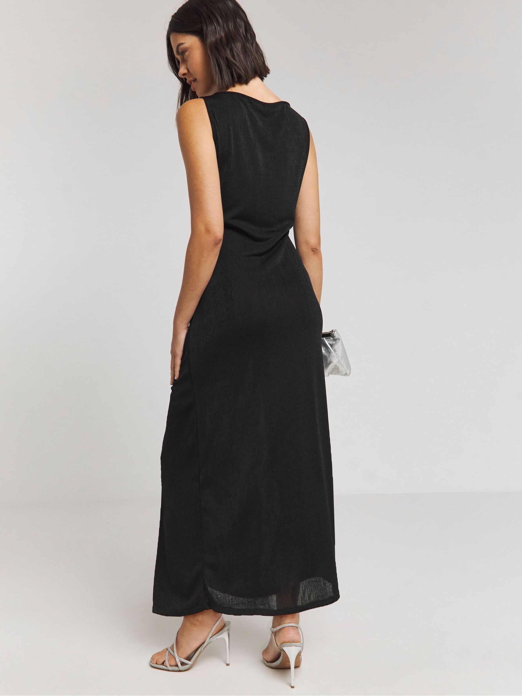 Buy Simply Be Black Slinky Wrap Dress from Next Luxembourg