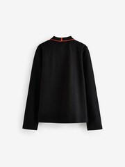 Baker by Ted Baker Long Sleeve Black Polo Shirt - Image 2 of 4