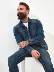 Joe Browns Blue 100% Cotton Distinctive Denim Jacket - Image 1 of 5