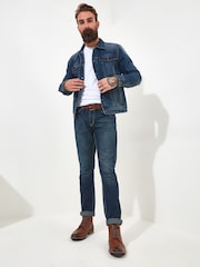 Joe Browns Blue 100% Cotton Distinctive Denim Jacket - Image 2 of 5