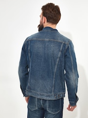 Joe Browns Blue 100% Cotton Distinctive Denim Jacket - Image 3 of 5