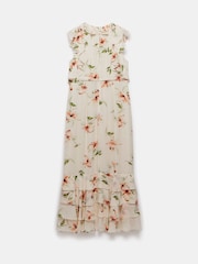 Mint Velvet Cream Floral Print Midi Dress - Image 4 of 4