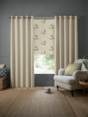 Emily Bond Gold Hawthorn Made to Measure 100% Cotton Curtains - Image 5 of 10