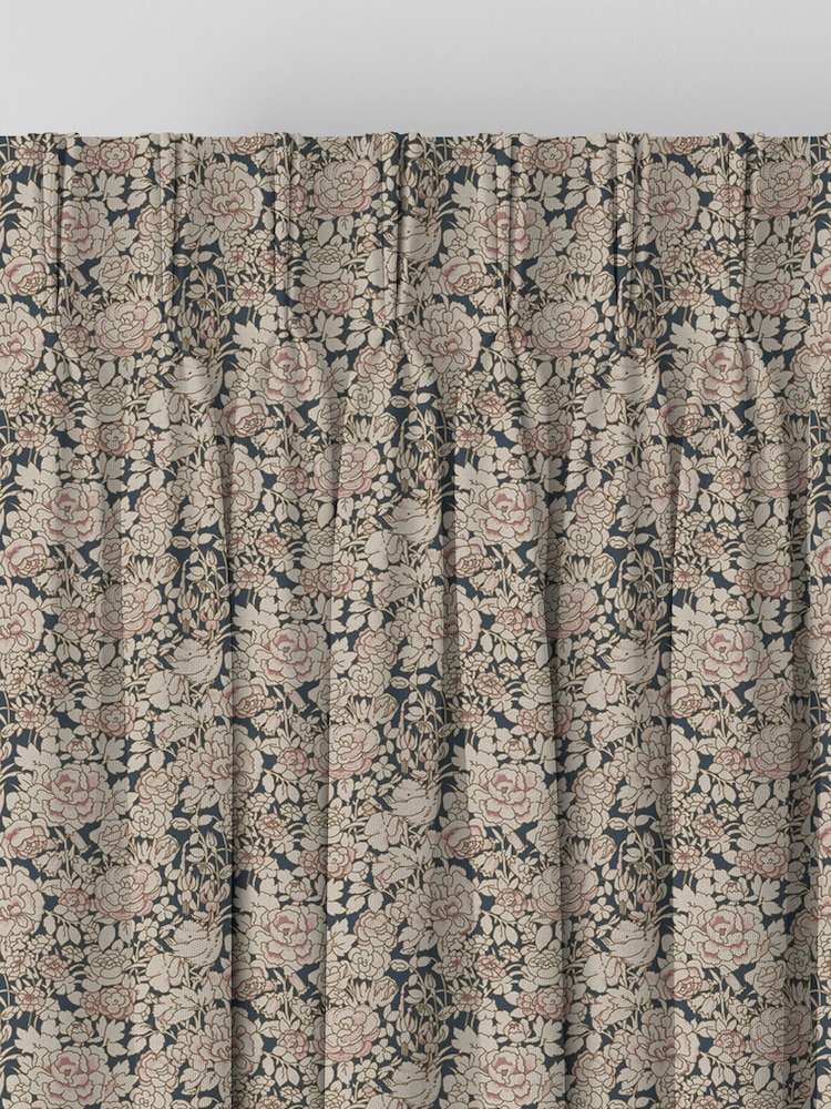 Emily Bond Blossom Pink Somerset Rose Made to Measure 100% Cotton Curtains - Image 6 of 10