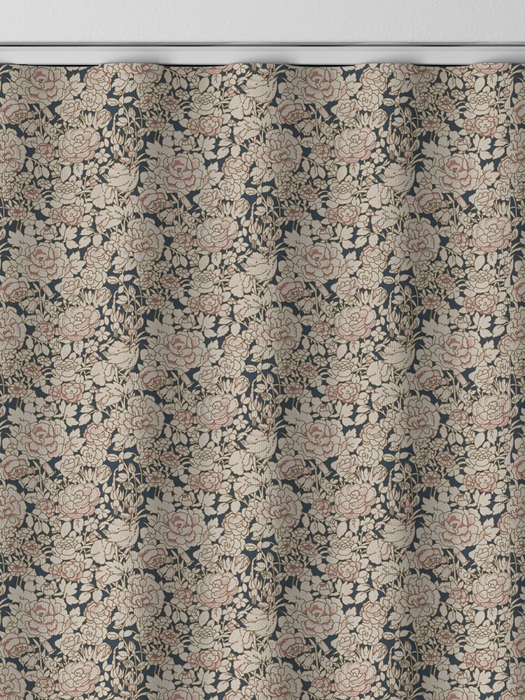 Emily Bond Blossom Pink Somerset Rose Made to Measure 100% Cotton Curtains - Image 9 of 10