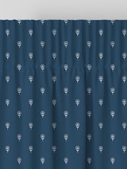 Emily Bond Indigo Blue 100% Cotton Wild Thyme Made to Measure Curtains - Image 7 of 10