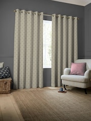 Emily Bond Charcoal Grey Wild Thyme Made to Measure 100% Cotton Curtains - Image 2 of 10