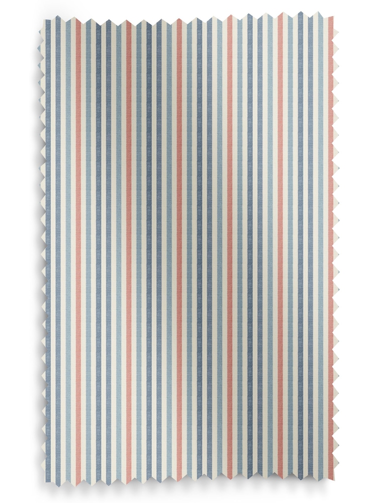 Emily Bond Blue Cornish Stripe Made to Measure 100% Cotton Curtains - Image 10 of 10