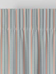 Emily Bond Blue Cornish Stripe Made to Measure 100% Cotton Curtains - Image 7 of 10