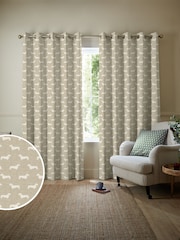 Emily Bond Natural Peggy Made to Measure 100% Cotton Curtains - Image 1 of 10
