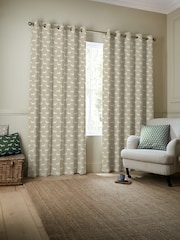 Emily Bond Natural Peggy Made to Measure 100% Cotton Curtains - Image 2 of 10