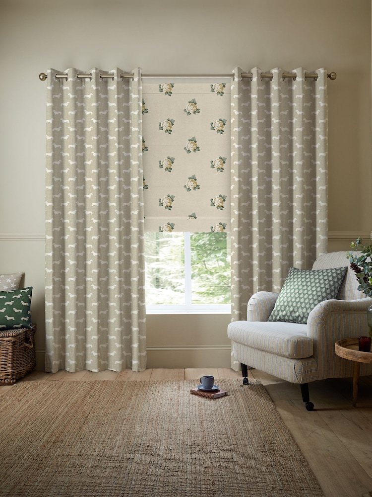 Emily Bond Natural Peggy Made to Measure 100% Cotton Curtains - Image 5 of 10
