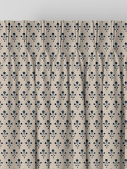 Emily Bond Indigo Blue Hawthorn Made to Measure 100% Cotton Curtains - Image 6 of 10