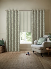 Emily Bond Sage Green Crocus Made to Measure 100% Cotton Curtains - Image 5 of 10