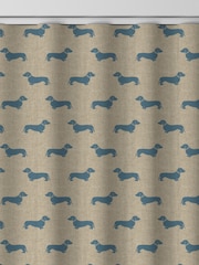 Emily Bond True Blue Peggy Made to Measure 100% Cotton Curtains - Image 9 of 10