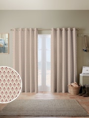 Emily Bond Swiss Red Hawthorn Made to Measure 100% Cotton Curtains - Image 1 of 10