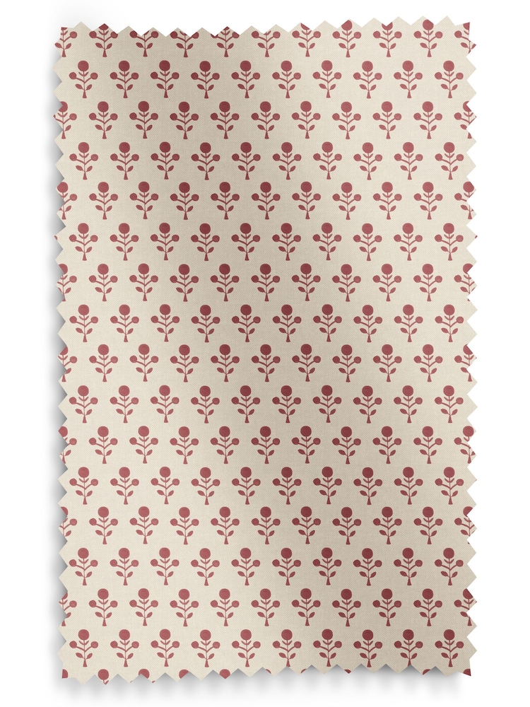 Emily Bond Swiss Red Hawthorn Made to Measure 100% Cotton Curtains - Image 10 of 10