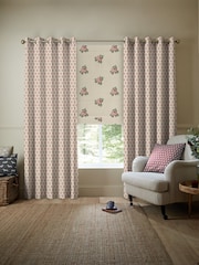 Emily Bond Swiss Red Hawthorn Made to Measure 100% Cotton Curtains - Image 5 of 10