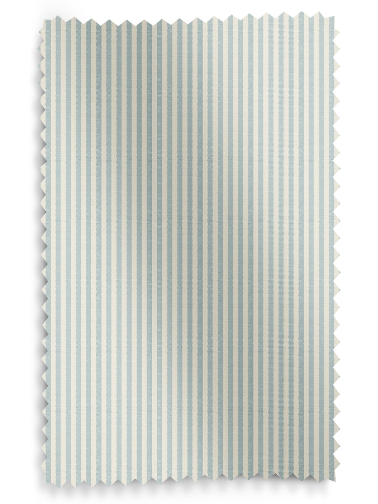 Emily Bond Duck Egg Blue Cornish Stripe Made to Measure 100% Cotton Curtains - Image 10 of 10
