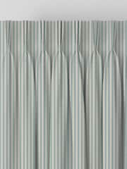 Emily Bond Duck Egg Blue Cornish Stripe Made to Measure 100% Cotton Curtains - Image 6 of 10