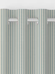 Emily Bond Duck Egg Blue Cornish Stripe Made to Measure 100% Cotton Curtains - Image 8 of 10