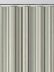 Emily Bond Fern Green Cornish Stripe Made to Measure 100% Cotton Curtains - Image 9 of 10