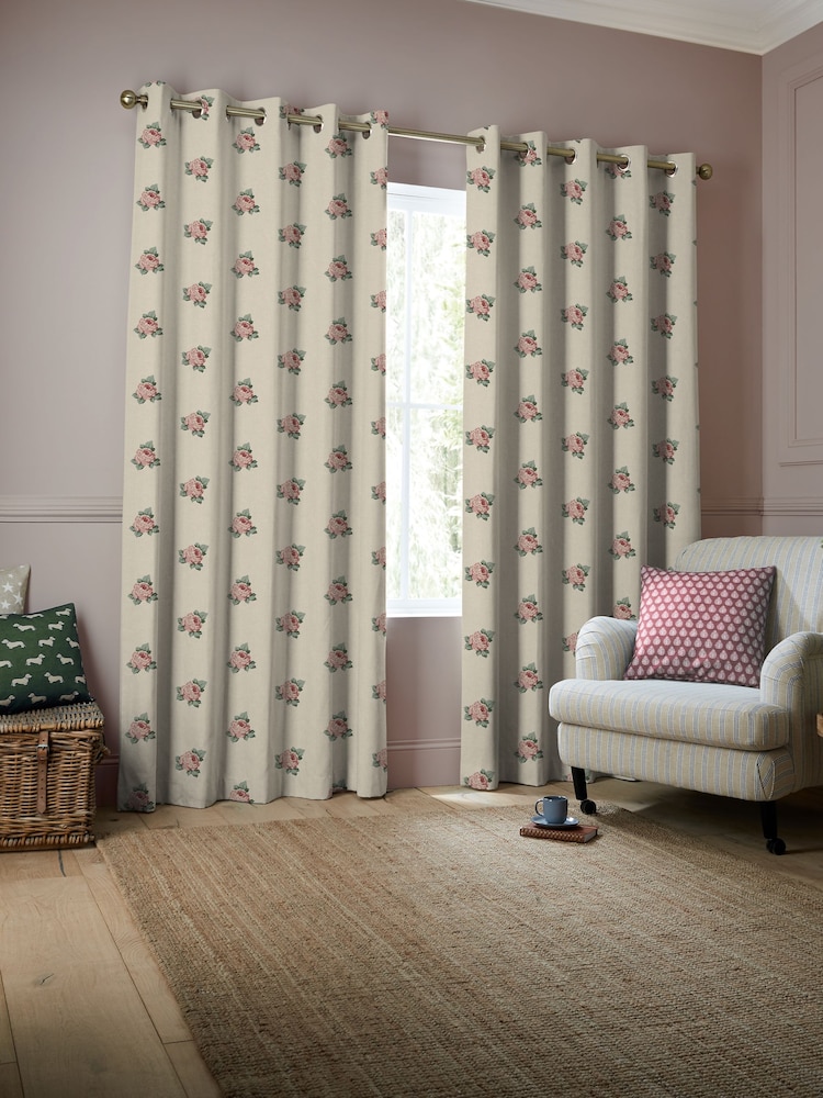 Emily Bond Rouge Red Emily Rose Made to Measure Curtains - Image 2 of 10