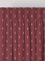 Emily Bond Burgundy Red Wild Thyme Made to Measure 100% Cotton Curtains - Image 6 of 10