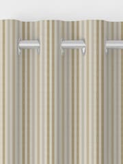 Emily Bond Gold Natural Cornish Stripe Made to Measure Curtains - Image 8 of 10