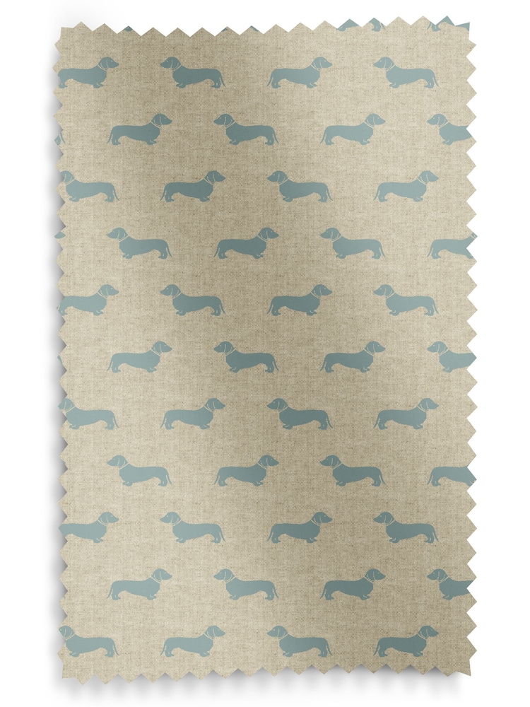 Emily Bond Duck Egg Blue Peggy Made to Measure 100% Cotton Curtains - Image 10 of 10