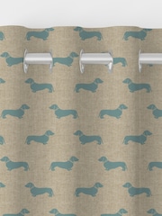 Emily Bond Duck Egg Blue Peggy Made to Measure 100% Cotton Curtains - Image 8 of 10