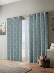 Emily Bond Duck Egg Blue Regatta Made to Measure 100% Cotton Curtains - Image 2 of 10