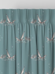 Emily Bond Duck Egg Blue Regatta Made to Measure 100% Cotton Curtains - Image 6 of 10