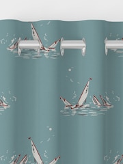 Emily Bond Duck Egg Blue Regatta Made to Measure 100% Cotton Curtains - Image 8 of 10