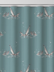 Emily Bond Duck Egg Blue Regatta Made to Measure 100% Cotton Curtains - Image 9 of 10