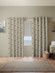 Emily Bond Charcoal Grey Oyster Catcher Made to Measure 100% Cotton Curtains - Image 5 of 10