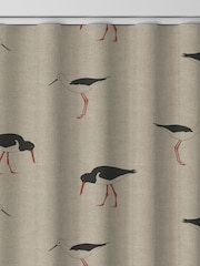 Emily Bond Charcoal Grey Oyster Catcher Made to Measure 100% Cotton Curtains - Image 9 of 10