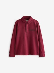 Baker by Ted Baker Purple Long Sleeve Polo Shirt - Image 1 of 6