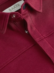 Baker by Ted Baker Purple Long Sleeve Polo Shirt - Image 4 of 6