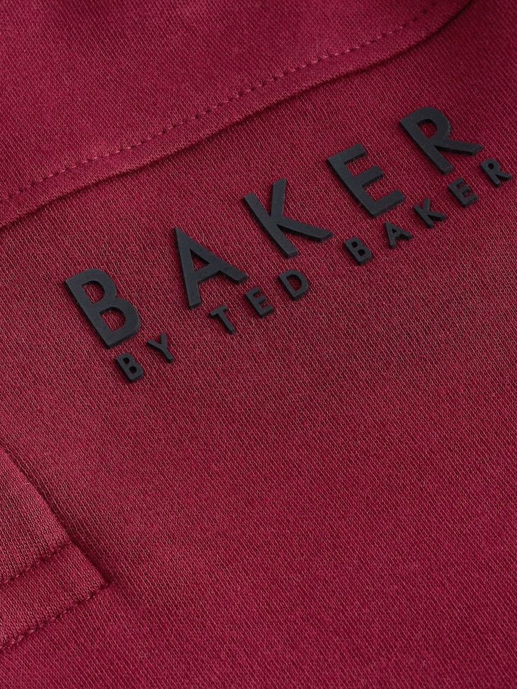 Baker by Ted Baker Purple Long Sleeve Polo Shirt - Image 6 of 6