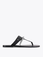 Kurt Geiger London Black Strand Braid Sandals - Image 1 of 5