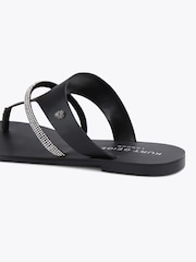 Kurt Geiger London Black Strand Braid Sandals - Image 4 of 5