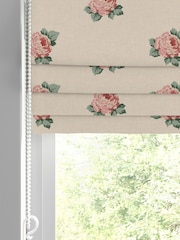 Emily Bond Rouge Red Emily Rose Made to Measure 100% Cotton Roman Blind - Image 2 of 6