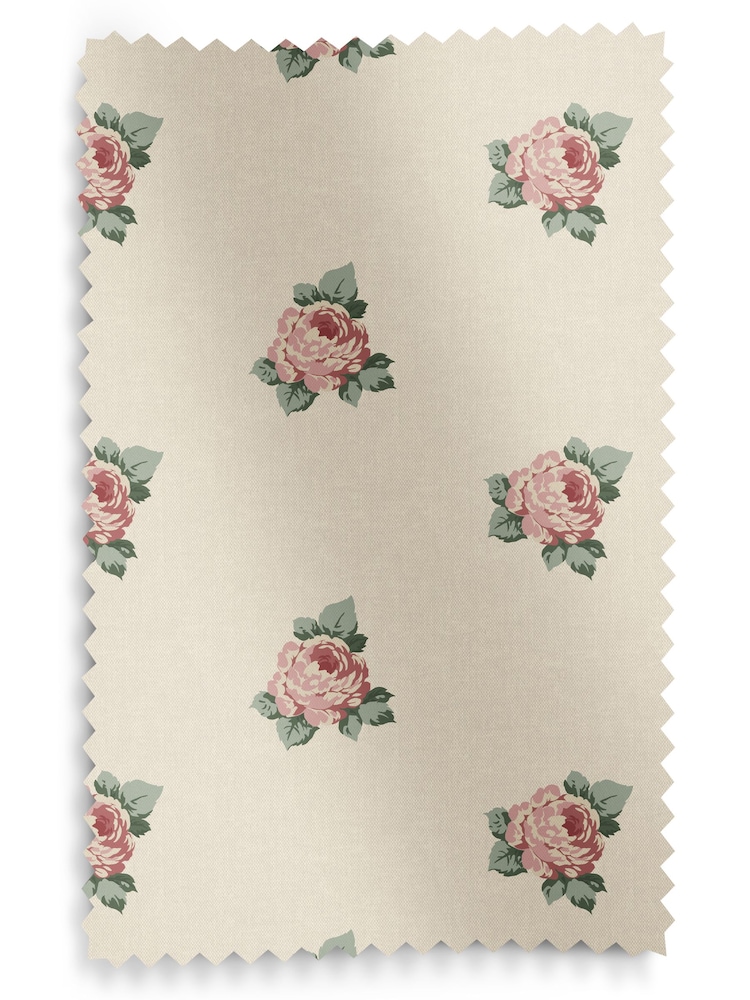 Emily Bond Rouge Red Emily Rose Made to Measure 100% Cotton Roman Blind - Image 6 of 6